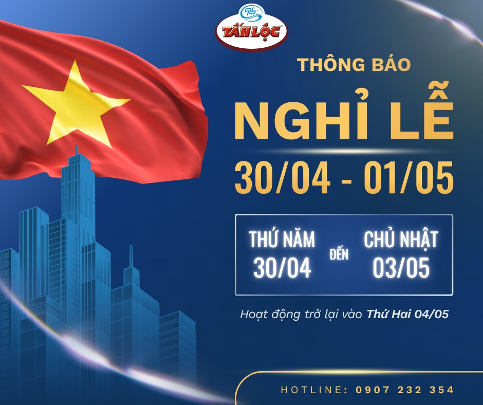 THÔNG BÁO NGHỈ LỄ 30/4 – 1/5