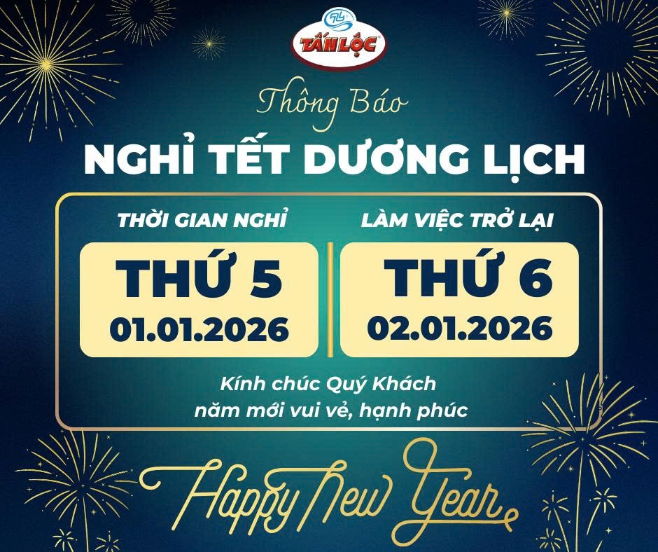 THÔNG BÁO NGHỈ TẾT DƯƠNG LỊCH 2026